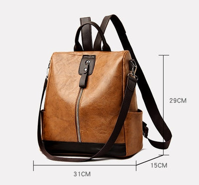 Marena | Sac à dos en cuir polyvalent