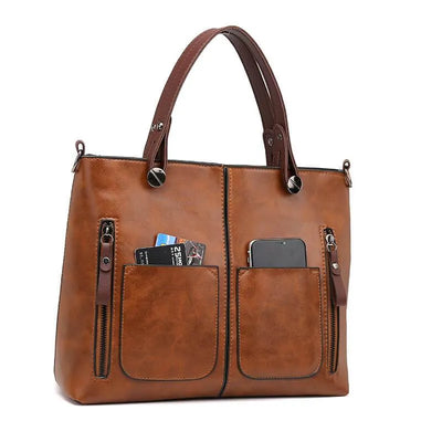 Nikki - Sac à bandoulière en cuir vintage