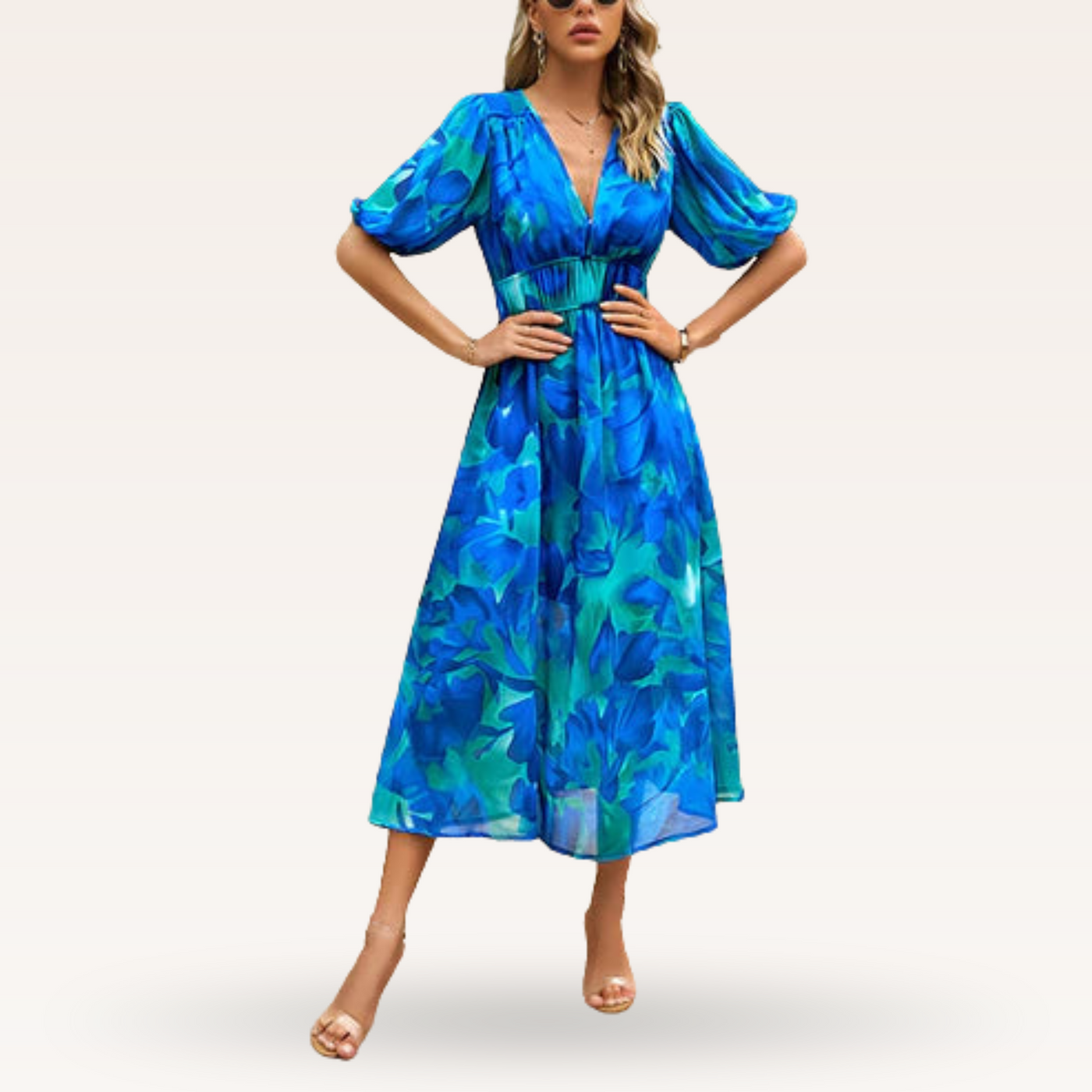 Fleurianne – Robe fluide à imprimé floral