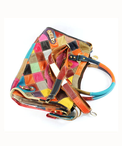 Patchwork Élégance – Le sac qui respire la couleur