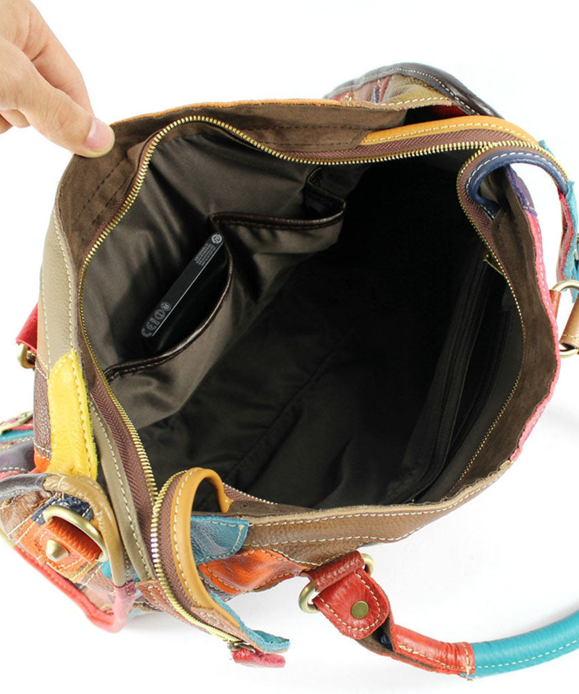 Patchwork Élégance – Le sac qui respire la couleur