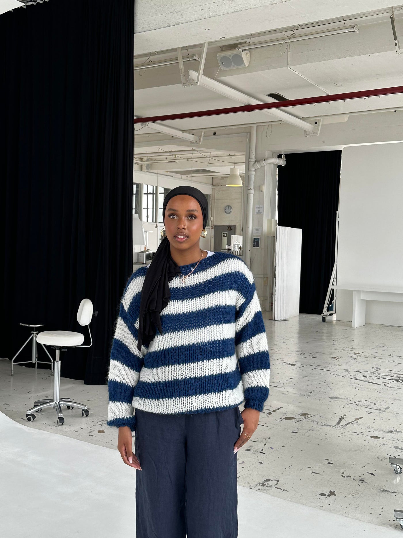 Ivy | Pull Rayé en Maille