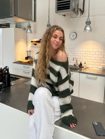 Ivy | Pull Rayé en Maille