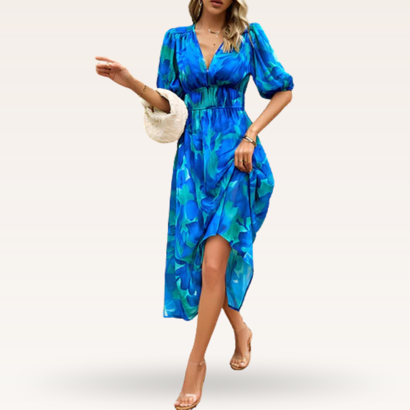 Fleurianne – Robe fluide à imprimé floral