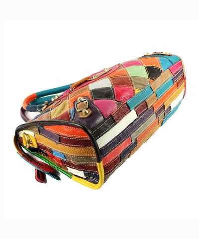 Patchwork Élégance – Le sac qui respire la couleur