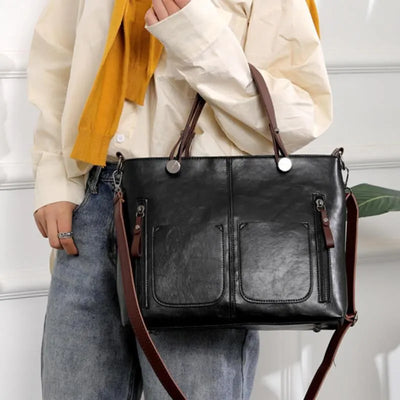 Nikki - Sac à bandoulière en cuir vintage