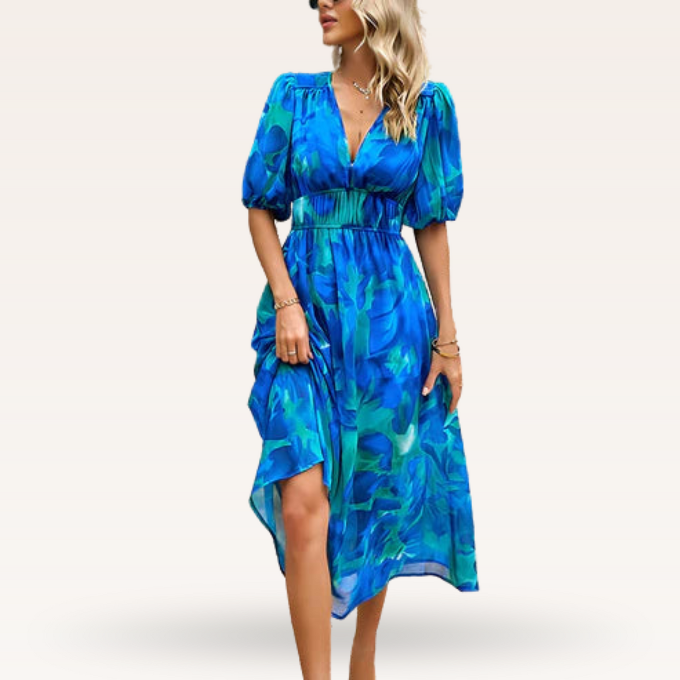 Fleurianne – Robe fluide à imprimé floral
