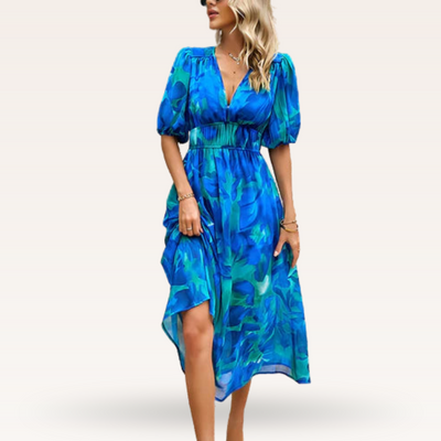 Fleurianne – Robe fluide à imprimé floral