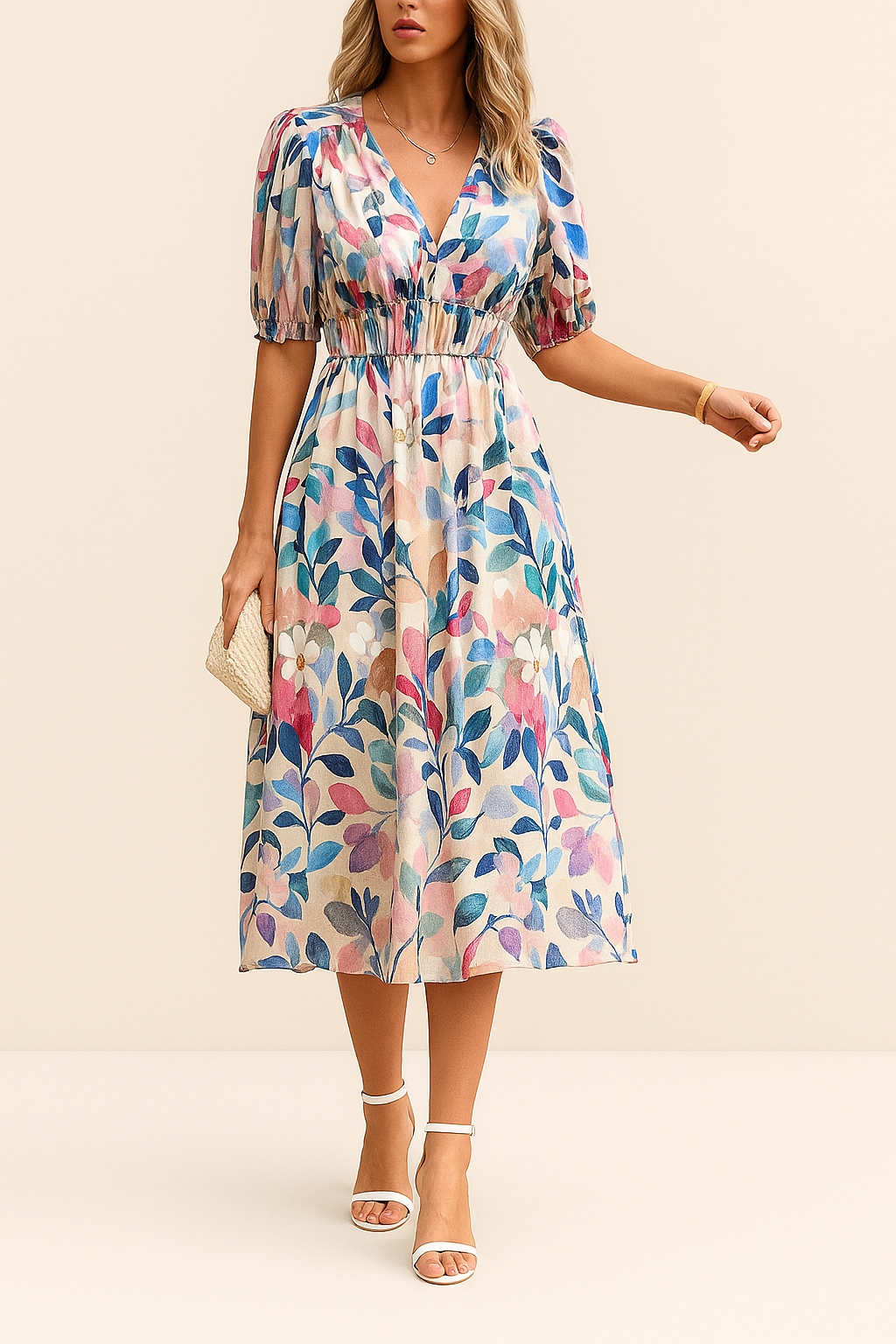 Fleurianne – Robe fluide à imprimé floral