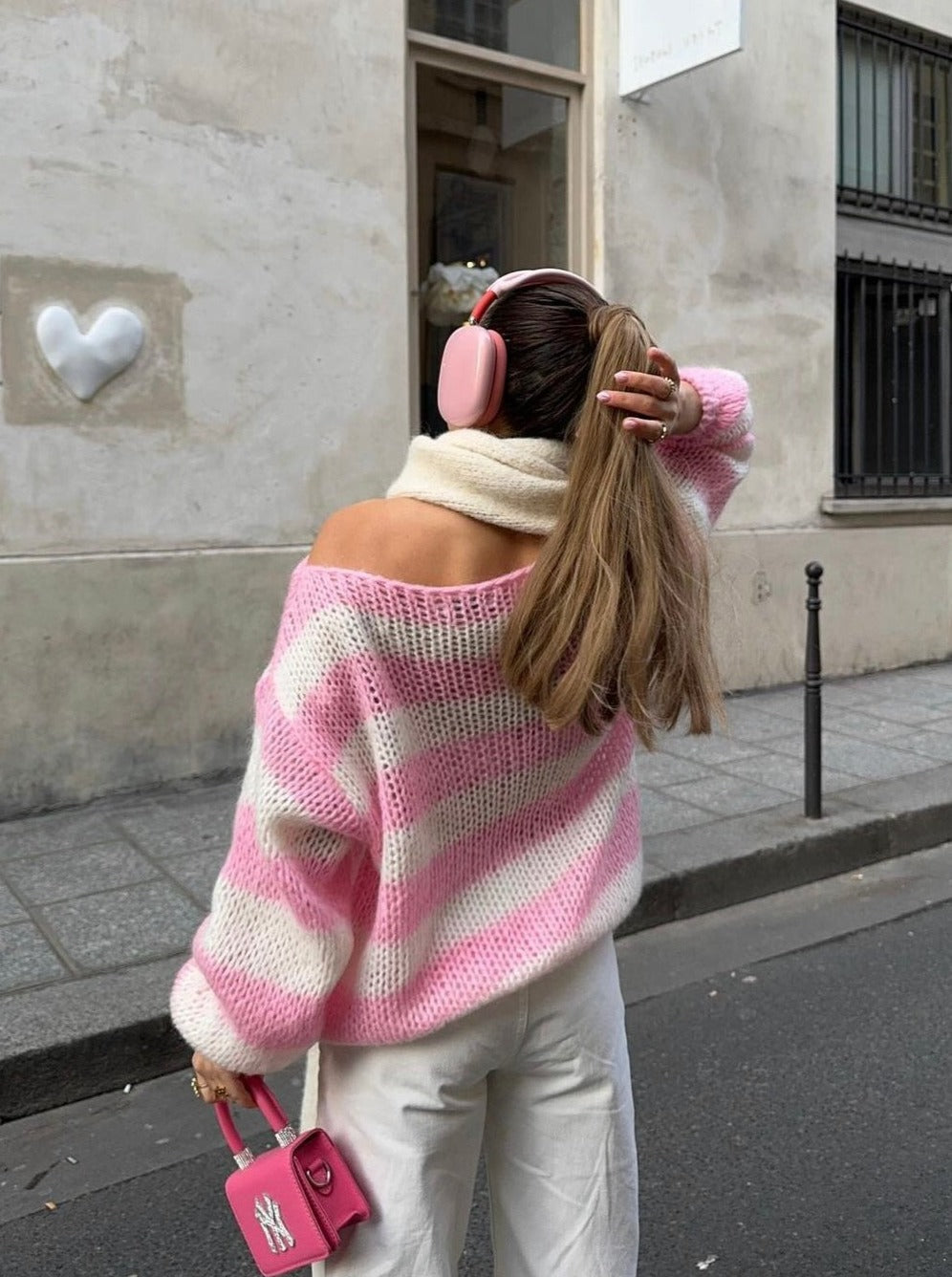 Ivy | Pull Rayé en Maille