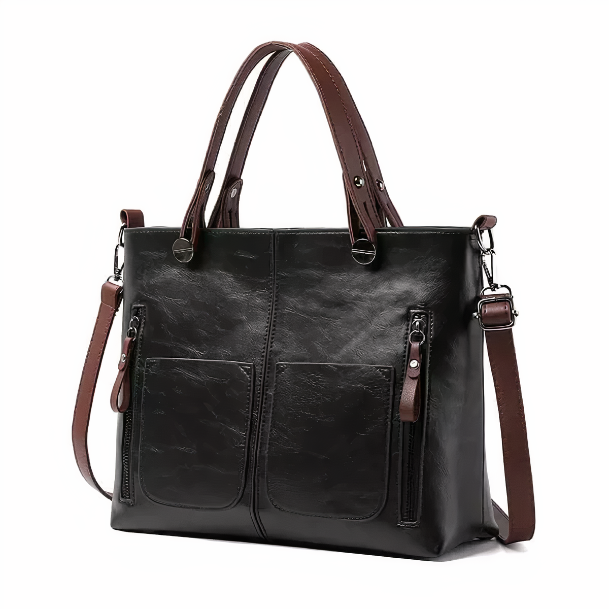 Maëlle - Sac à bandoulière en cuir de style vintage