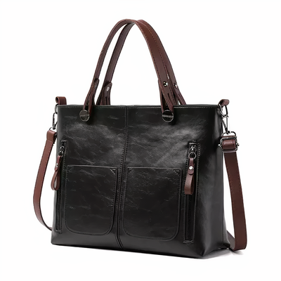Maëlle - Sac à bandoulière en cuir de style vintage
