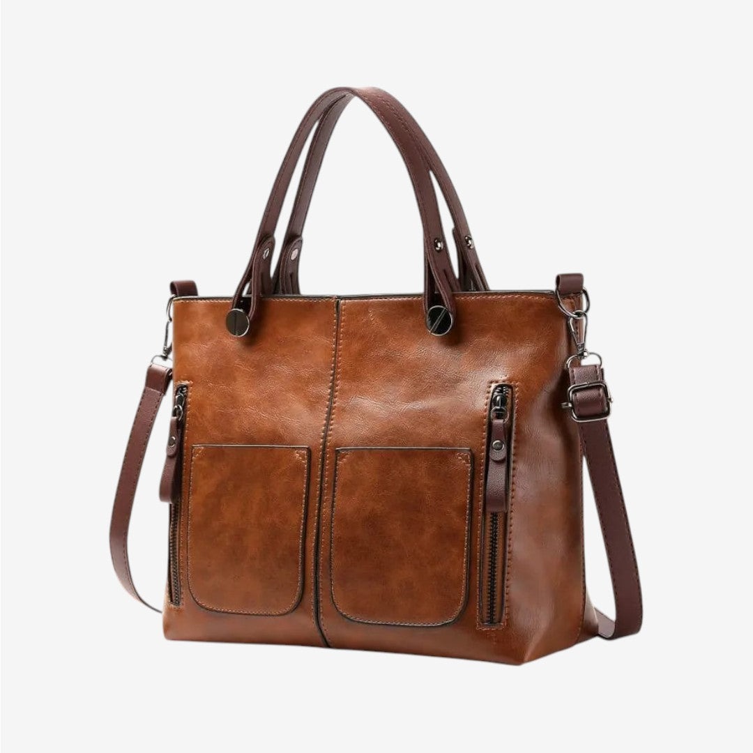 Nikki - Sac à bandoulière en cuir vintage