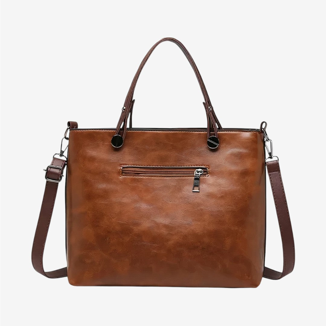 Maëlle - Sac à bandoulière en cuir de style vintage