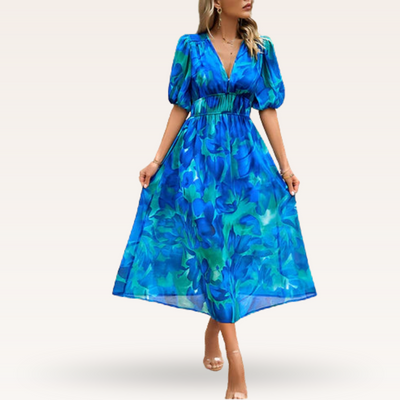 Fleurianne – Robe fluide à imprimé floral