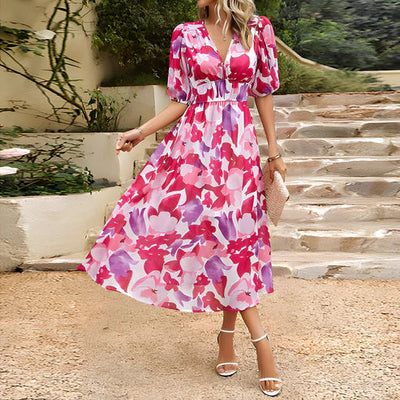Fleurianne – Robe fluide à imprimé floral