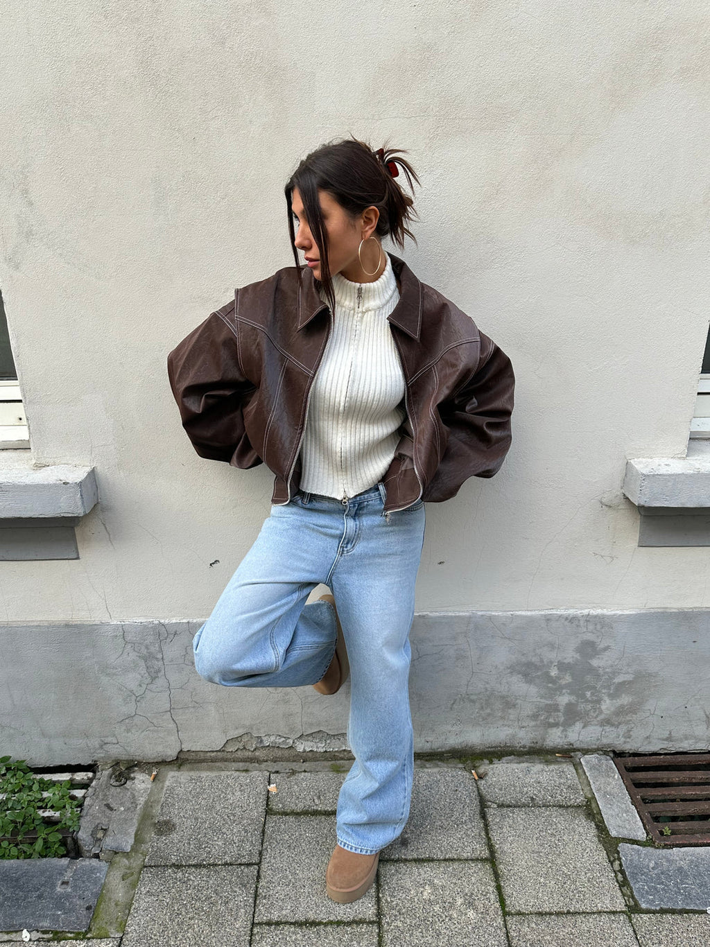 Céleste | Veste en cuir