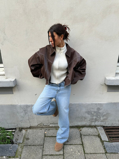 Céleste | Veste en cuir
