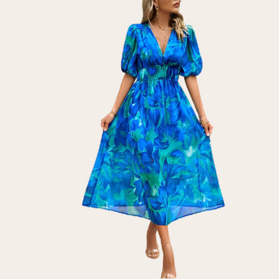 Fleurianne – Robe fluide à imprimé floral